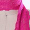 2 Yards Hot Pink Stretch Lace Trim 2.5 Inch Wide Floral Elastic Ribbon for Lingerie and Crafts